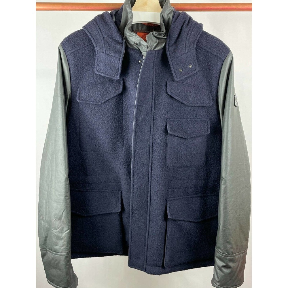 NWT Opifici Casentinesi Wool Waxed Cotton Lined Jacket with Hood Size M/ EU 48